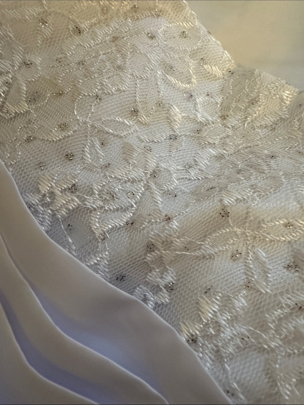 💜 BNWT SWEET KIDS White Lace & Tulle Flower Girl Dress with Bow